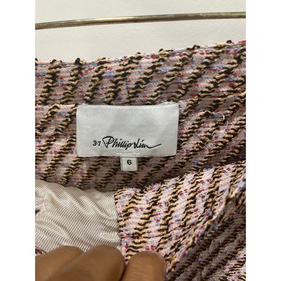 3.1 Phillip Lim Belted Tweed Paper Bag Shorts Sz 6 - Picture 4 of 5